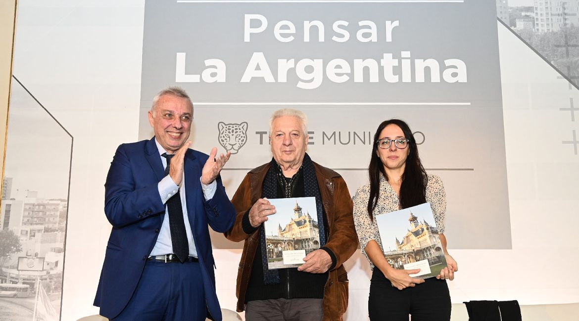Julio Zamora recibió a la historiadora Julia Rosemberg y al exministro de Trabajo de la Provincia de Buenos Aires, Óscar Cuartango, en el segundo encuentro del ciclo de charlas “Pensar la Argentina”.